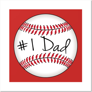 Baseball, Sports Fan: #1 Dad Posters and Art